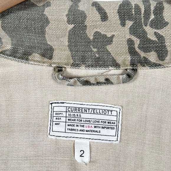 CURRENT ELLIOTT The Militia Utility Canvas Jacket in Broken Camo - Picture 13 of 14